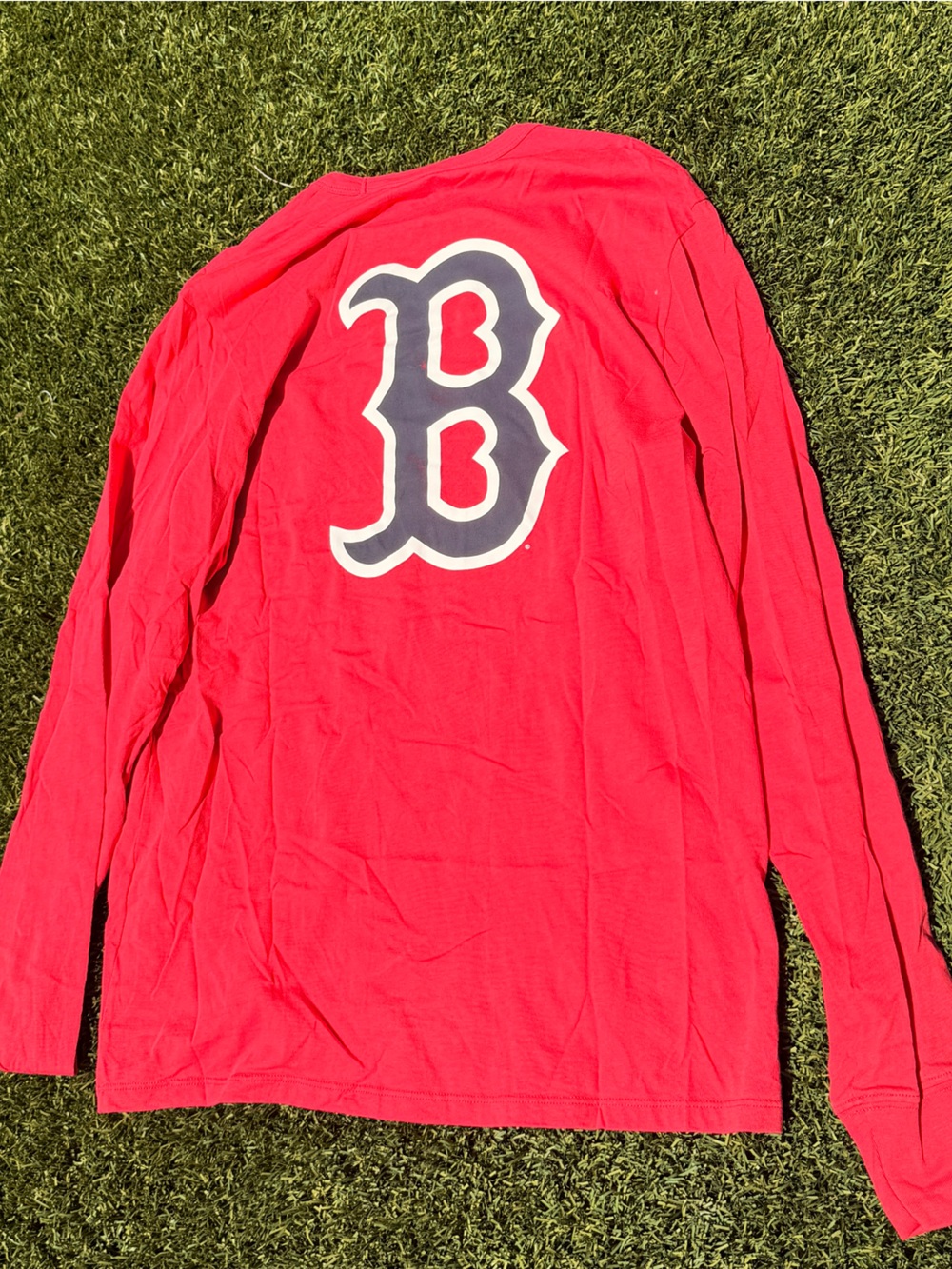 Boston Red Sox 47 Brand Red Sox Long Sleeve Shirt - Red - Picture 3 of 3
